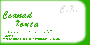 csanad konta business card